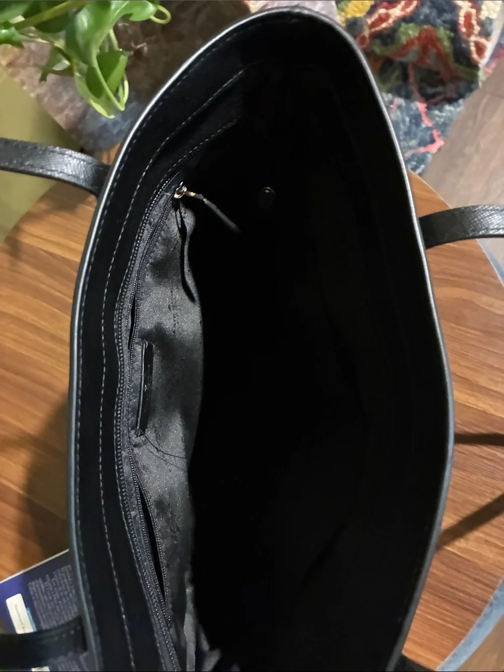kate spade Black Saffiano Leather Tote Briefcase